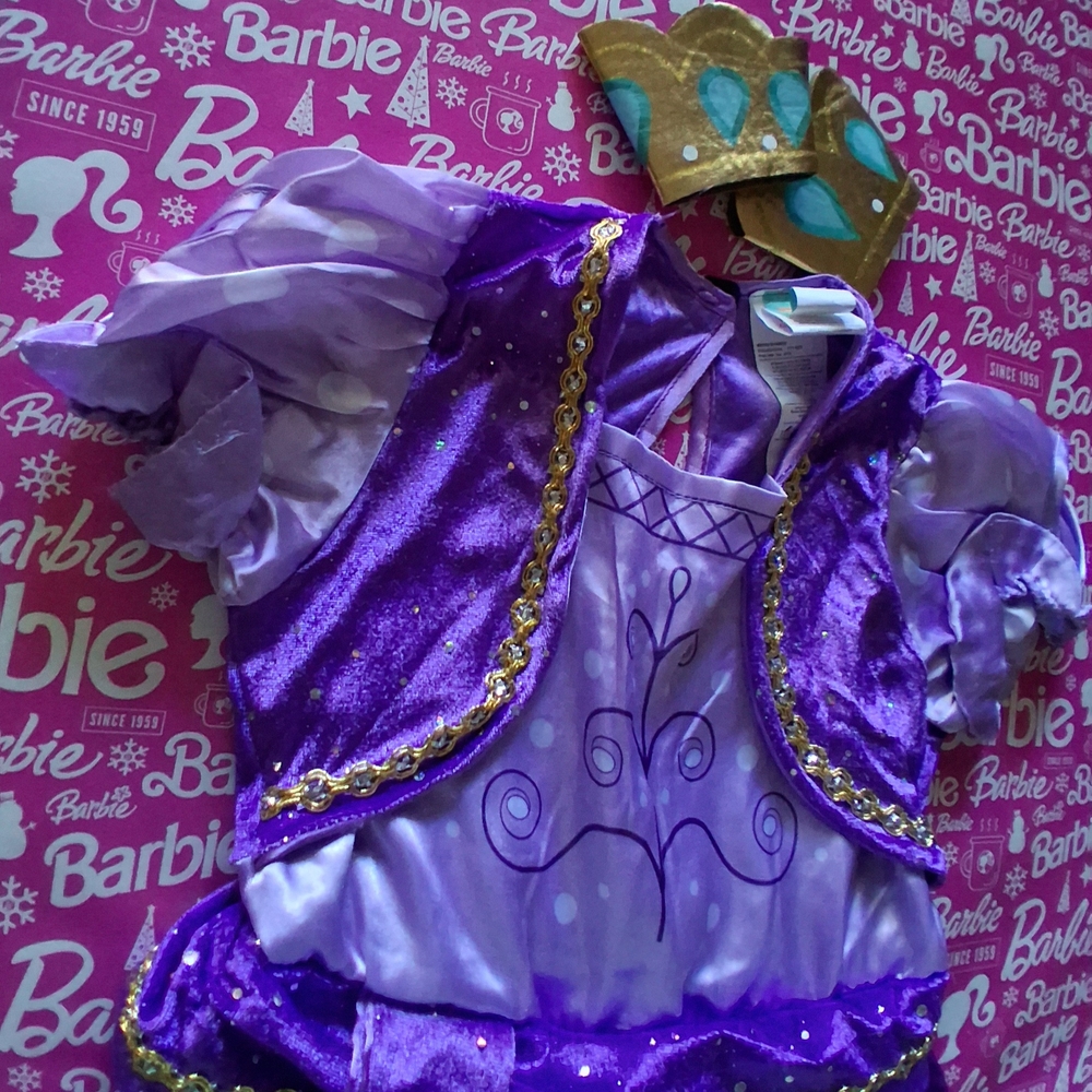 Nickelodeon SHIMMER Purple Gold GIRLS Costume Size 4-6T EUC - Picture 5 of 12